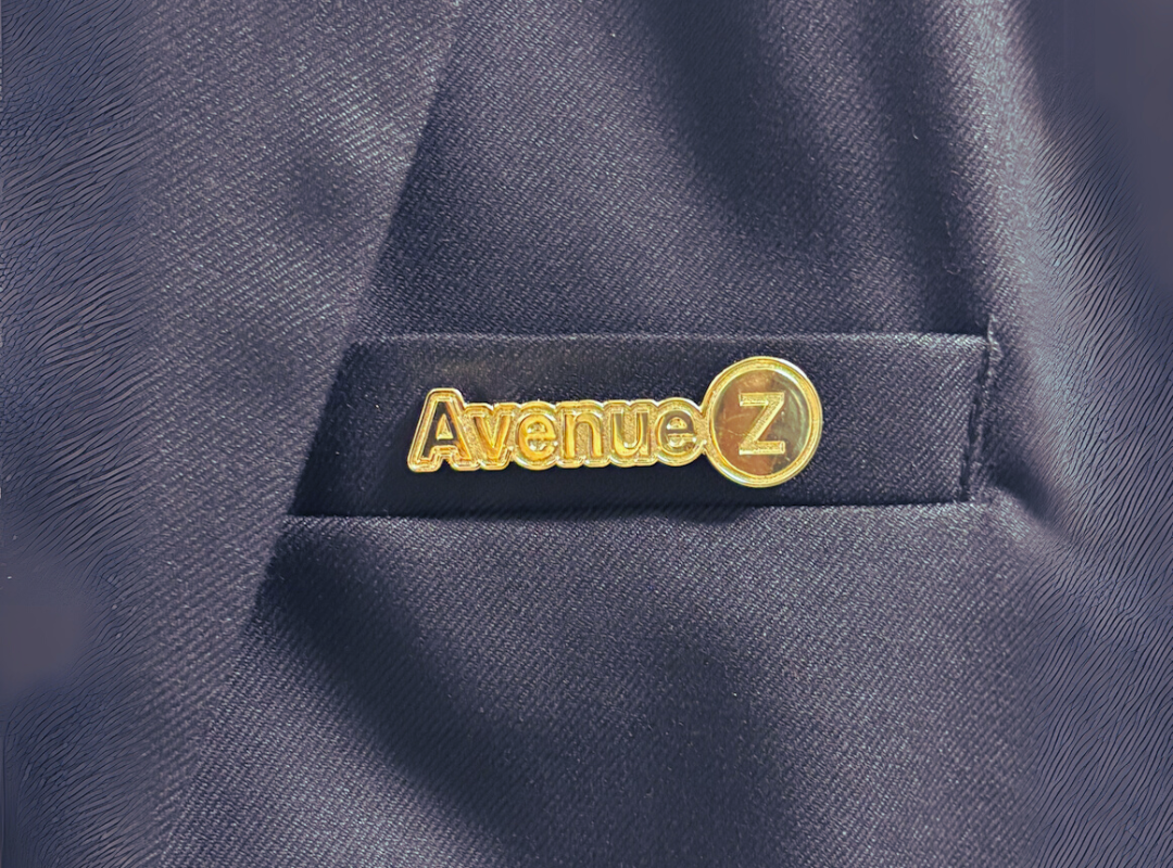 The Avenue Z Gold Pin