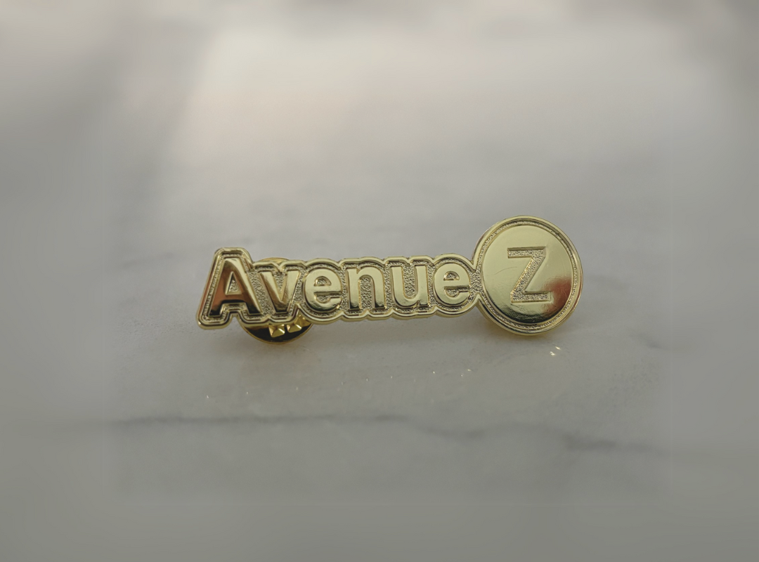 The Avenue Z Gold Pin