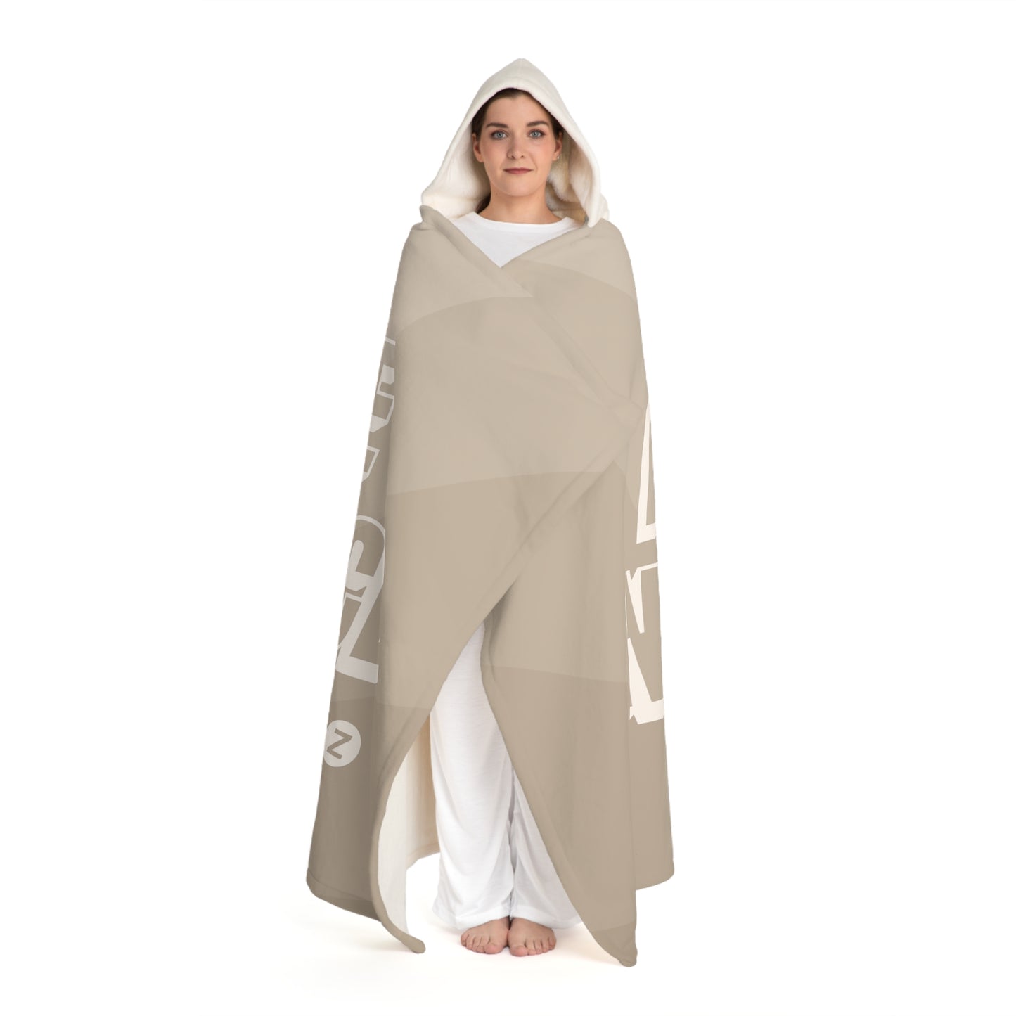 Hooded Sherpa Fleece Blanket