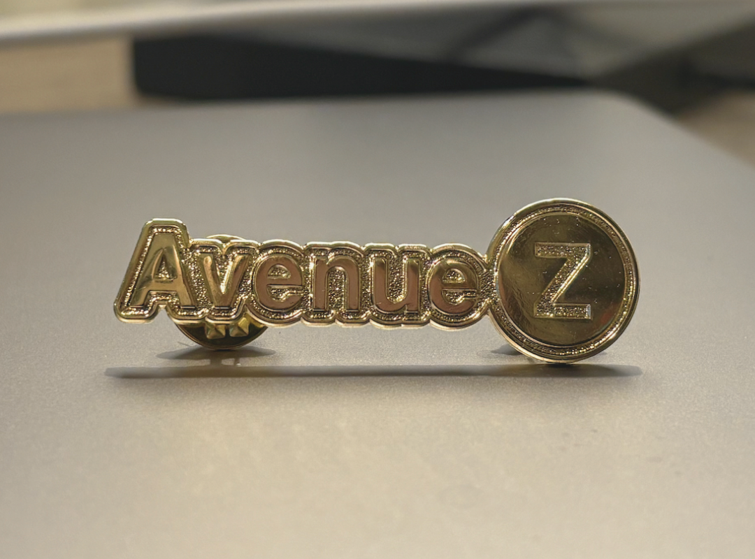 The Avenue Z Gold Pin