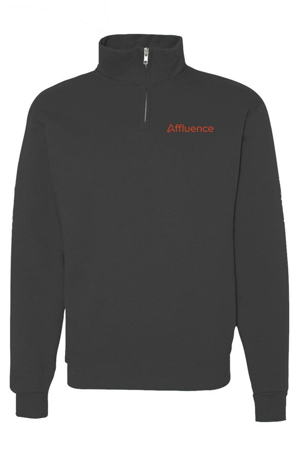 Cadet Collar Quarter Zip Sweatshirt
