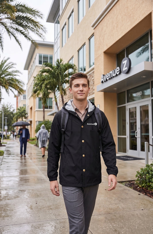 The Florida-Forecast Hooded Raincoat Windbreaker