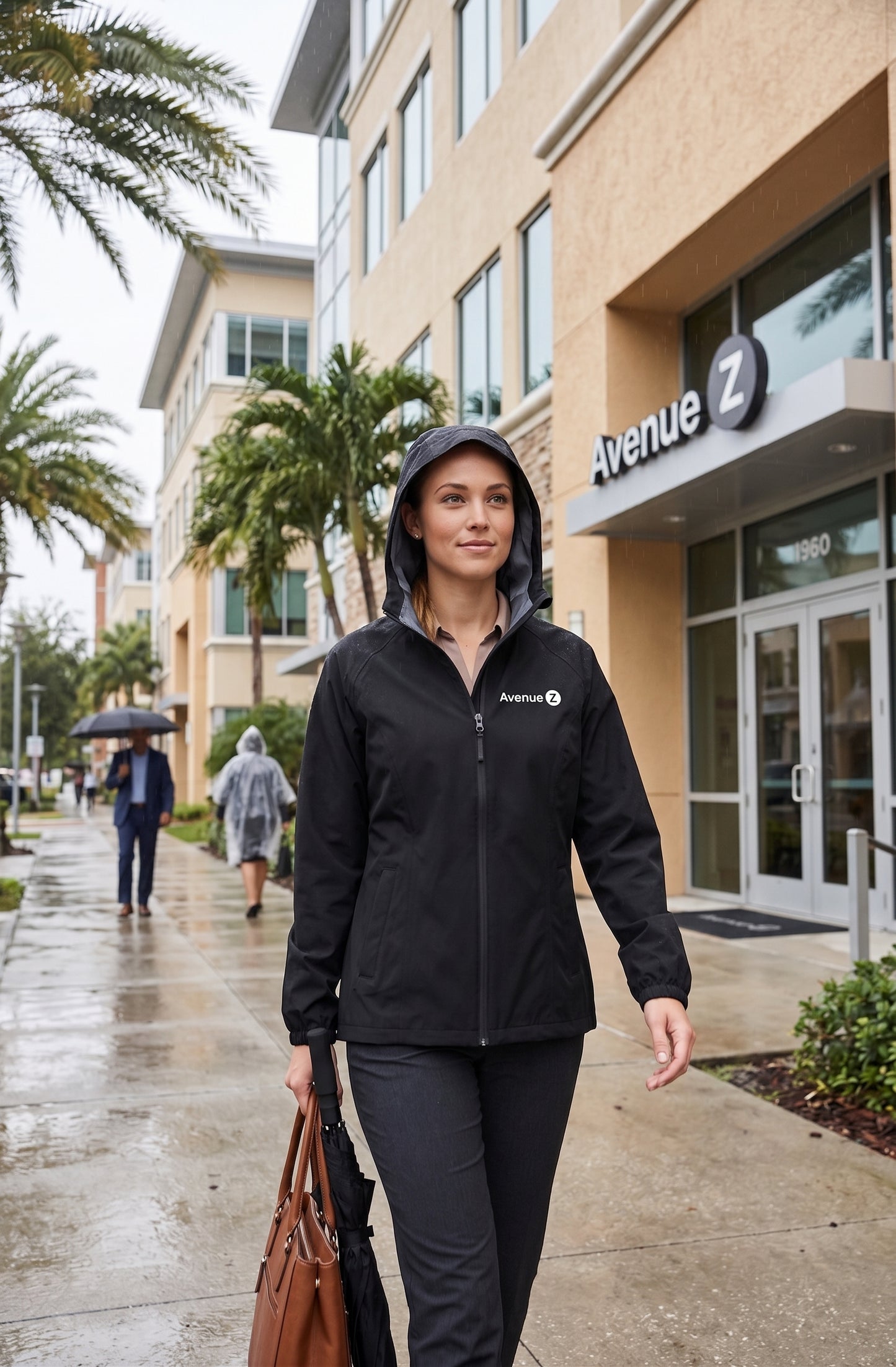 The Florida-Forecast Hooded Raincoat Windbreaker - Women's Cut